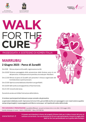 Walk for the cure - passeggiata a sostegno di Komen Italia